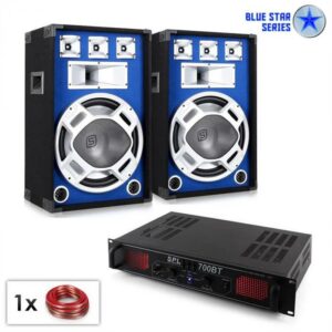 Electronic-Star PA set Blue Star Series „Basscore bluetooth“ 1000 W Electronic-Star