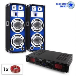 Electronic-Star PA set Blue Star Series „Basssound bluetooth“ 1000 W Electronic-Star